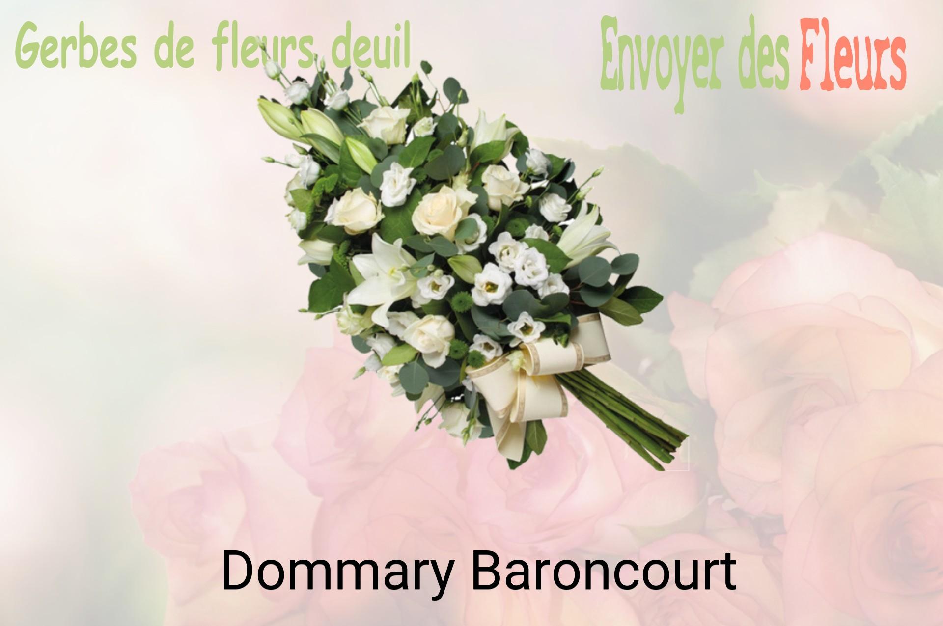 Gerbe de fleurs de deuil livrée à Dommary-Baroncourt